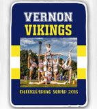 Custom School Spirit Blanket Football Blanket Cheer Blanket with Photo