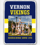 Custom School Spirit Blanket Cheer Blanket Football Blanket with Photo