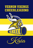 Vernon Vikings Custom Flag, Football Flag, Cheerleader Flag