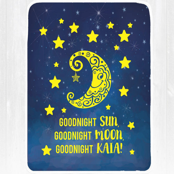 Custom Goodnight Moon Blanket Personalized Blanket