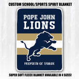 Custom School Spirit Blanket Cheer Blanket Football Blanket with School Logo