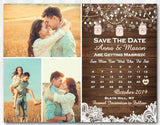 Mason Jar Save The Date Lace Save The Date Magnet