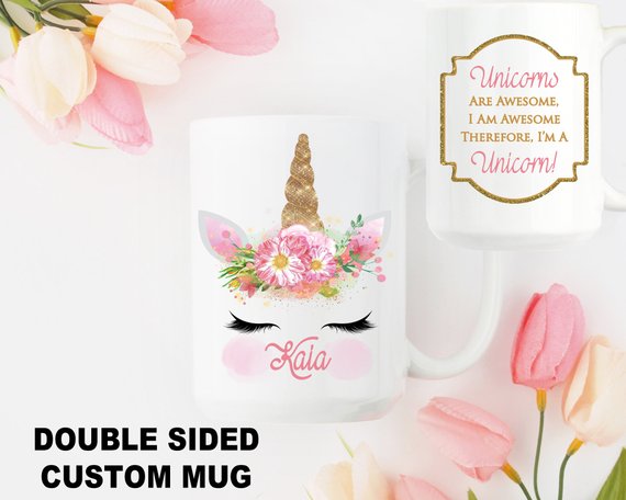 Personalized Unicorn Mug Custom Mug Unicorn Gift